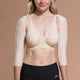 Marena Recovery style SM 3/4 length compression sleeve front view in beige