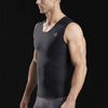 Marena Sport style 500 Compression Tank top, side close up view in black