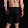 Marena Sport style 607 Men's Elite Bike compression short full back view, in black