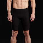 Marena Sport style 607 Men's Elite Bike compression short front view, in black