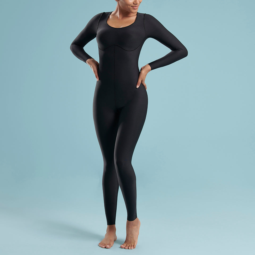 E Cup Ankle-length Full Bodysuit with Sleeves 2G
