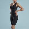 Marena Shape style VA-03 Petite VerAmor Thigh length compression bodysuit, front pose view in black