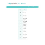 Marena Women's Recovery size chart 