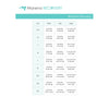 Marena Women's Recovery size chart, waist, hips, thigh points of measure