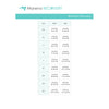 Marena Women's Recovery size chart, waist, hips points of measure